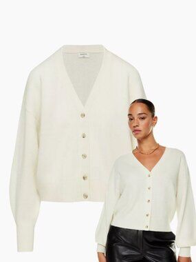 Babaton Kavik Luxe Cashmere Cardigan | Aritzia | 2XS | Birch